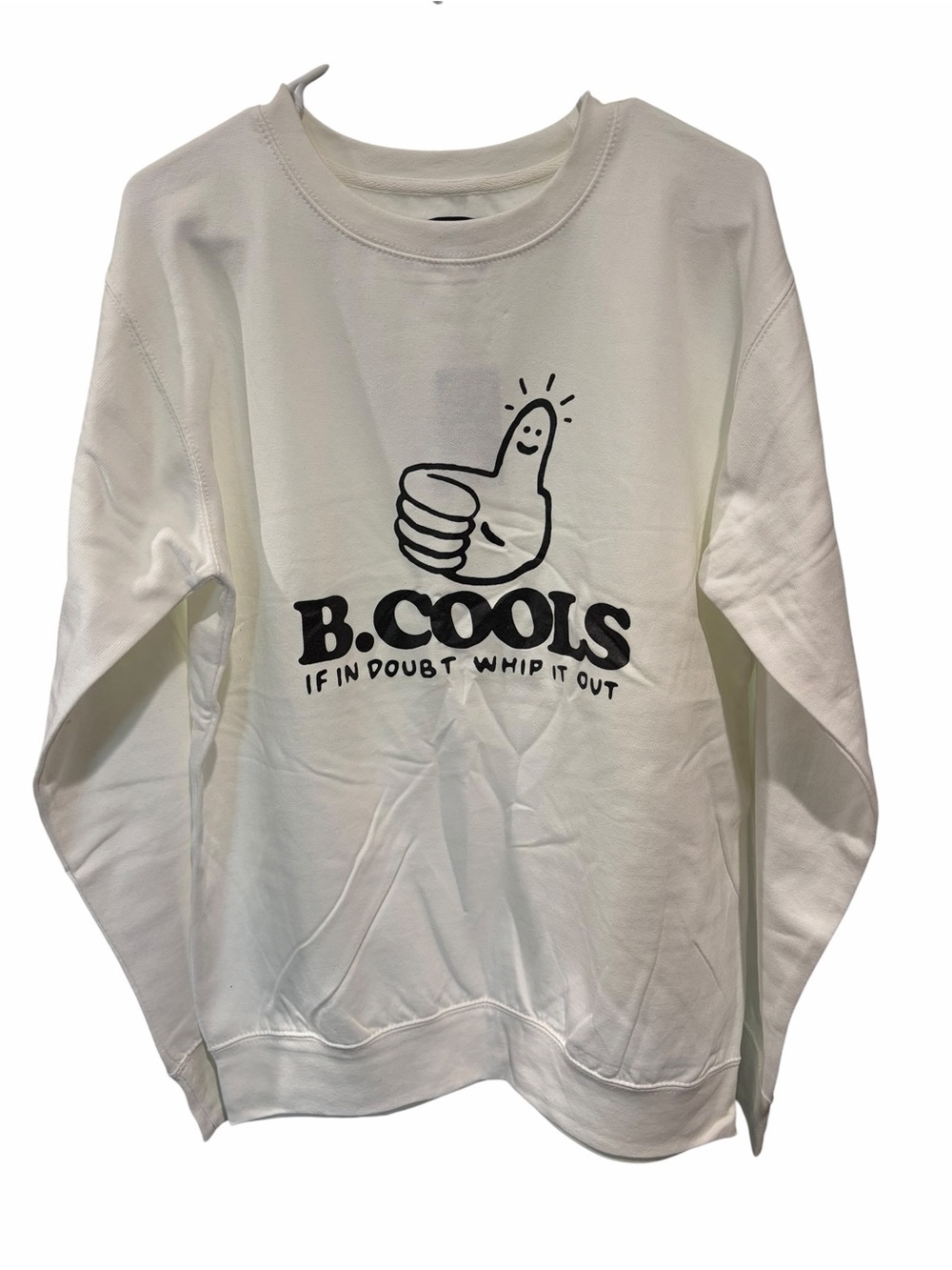 Barney Cools Graphic Sweatshirt Size Large White Crewneck